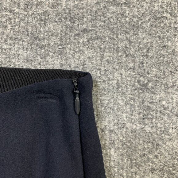 Vince Pants Womens XS Extra Small Black Side Zip Cropped Stretch Waist Trouser - Picture 5 of 13